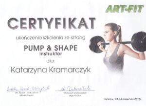 certyfikat-pumpshape-katarzyna-wigura-nowy-sacz